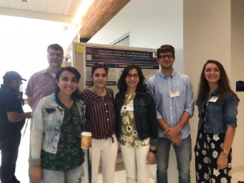 Group at REU poster session